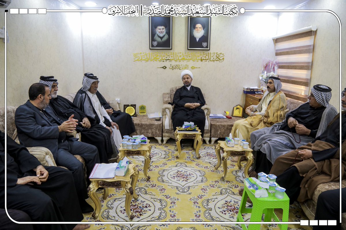 alsaderoffice's tweet photo. يستمر مكتب الشهيد السعيد السيد محمد الصدر (قدس سره) في النجف الاشرف باستقبال النخب والوفود من مختلف فئات وشرائح وطبقات المجتمع . 

حيث استقبل المكتب الشريف صباح اليوم الخميس عددًا من طلبة الحوزة العلمية والشخصيات الاكاديمية والعشائرية والاجتماعية وعموم المواطنين . https://t.co/0K002uzHhh