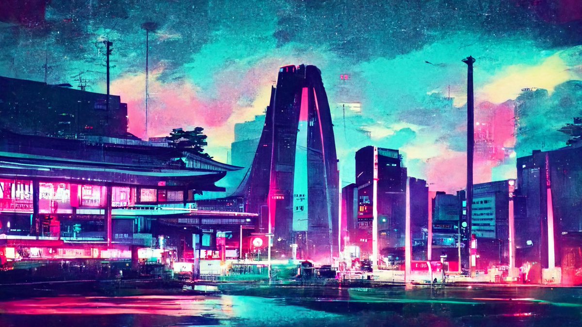 retrowaveAI's tweet photo. Nightlife #retrowave #outrun #retro https://t.co/XiQpkyA6YX