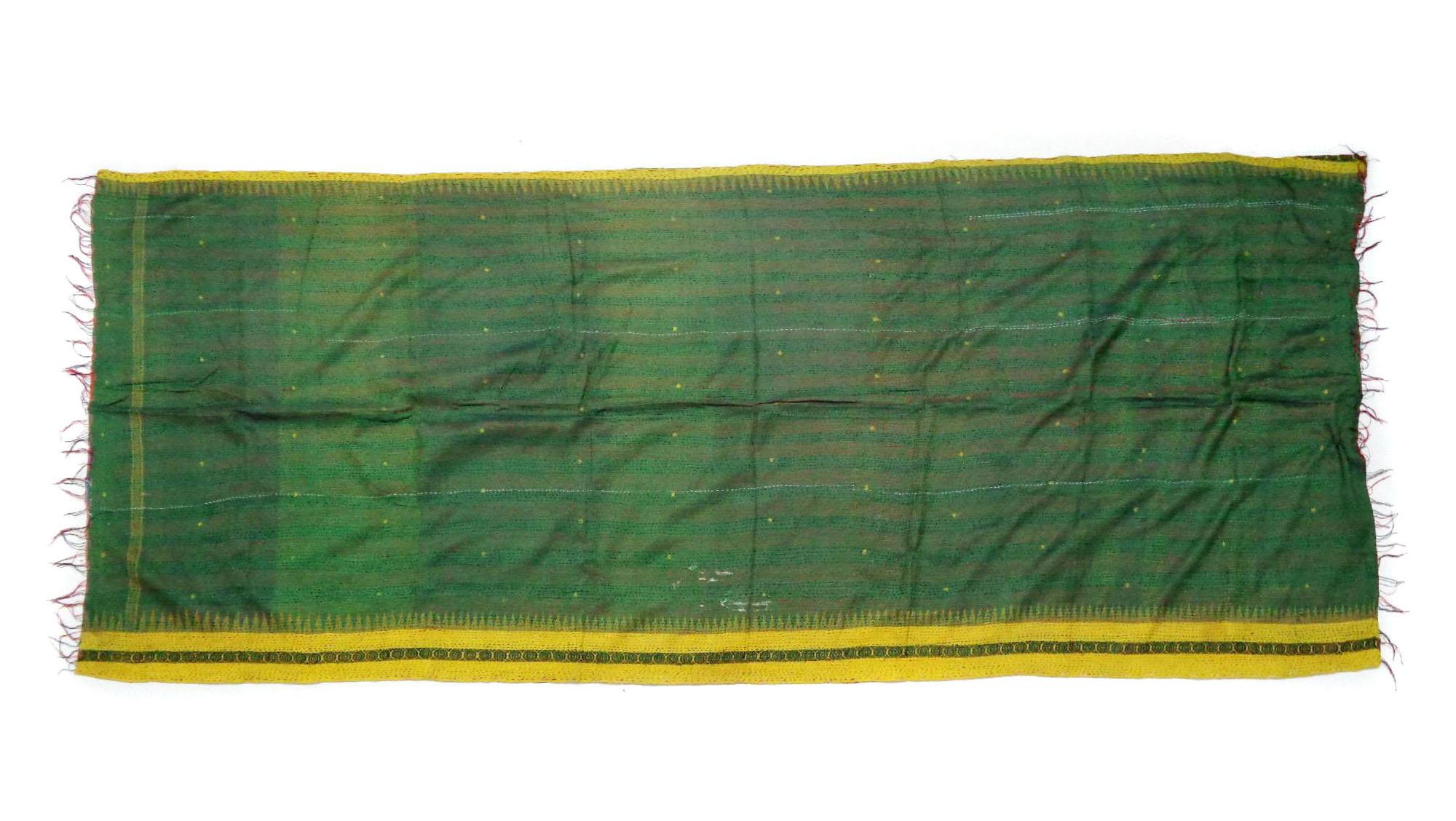 Handmade patchwork long Silk Kantha Scarf Neck Wrap Stole Dupatta Hand Quilted Women Bandanas KT70