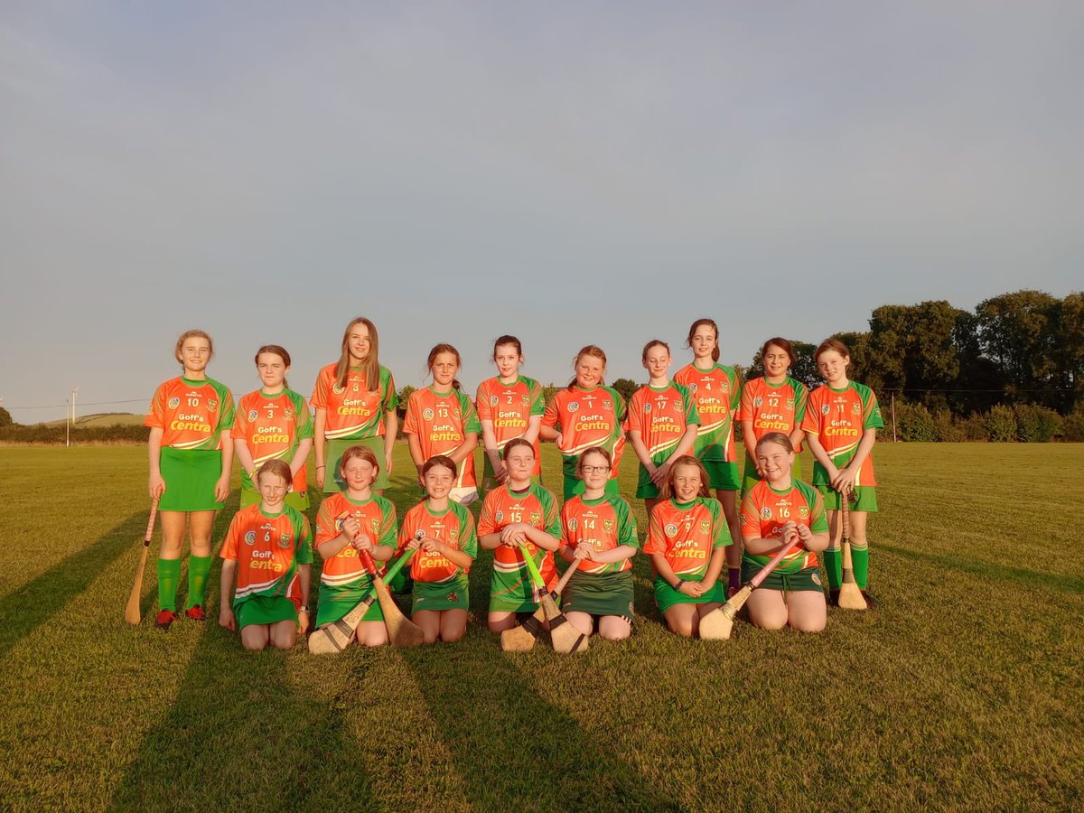 camogie_club's tweet photo. The u12's travelled to Kilrush yesterday evening and put on a fantastic display of Camogie. There was some outstanding scores taken. All the girls played great and they came out on top with a score line of 6-4 to 3-0. Kilmore Abú🧡💚🧡 https://t.co/oogiYXIr0q