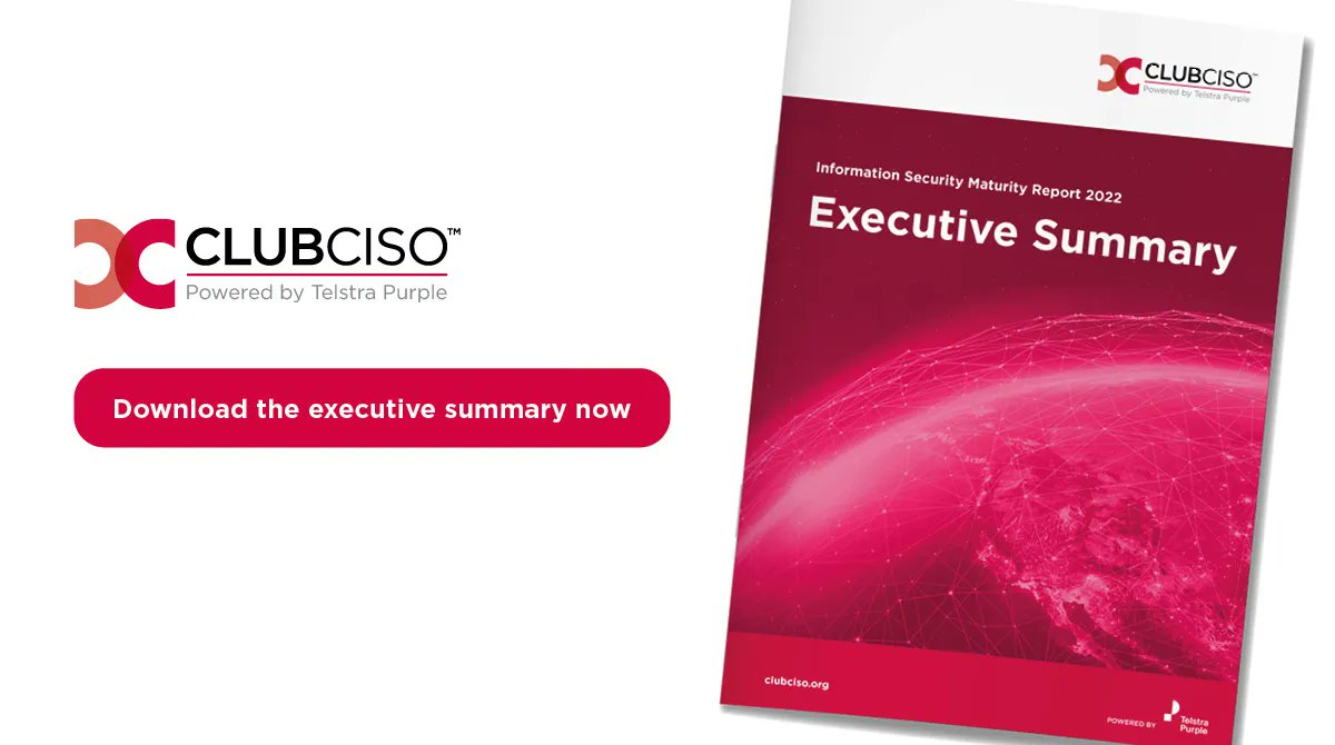 Read the Executive Summary of this year’s ClubCISO Security Maturity Report, which features commentary from the discussion at the virtual event and from our Community Chairman, <a href="/Stephen/">Stephen Sclafani</a> Khan.

Download the Executive Summary now: buff.ly/3QRreXZ