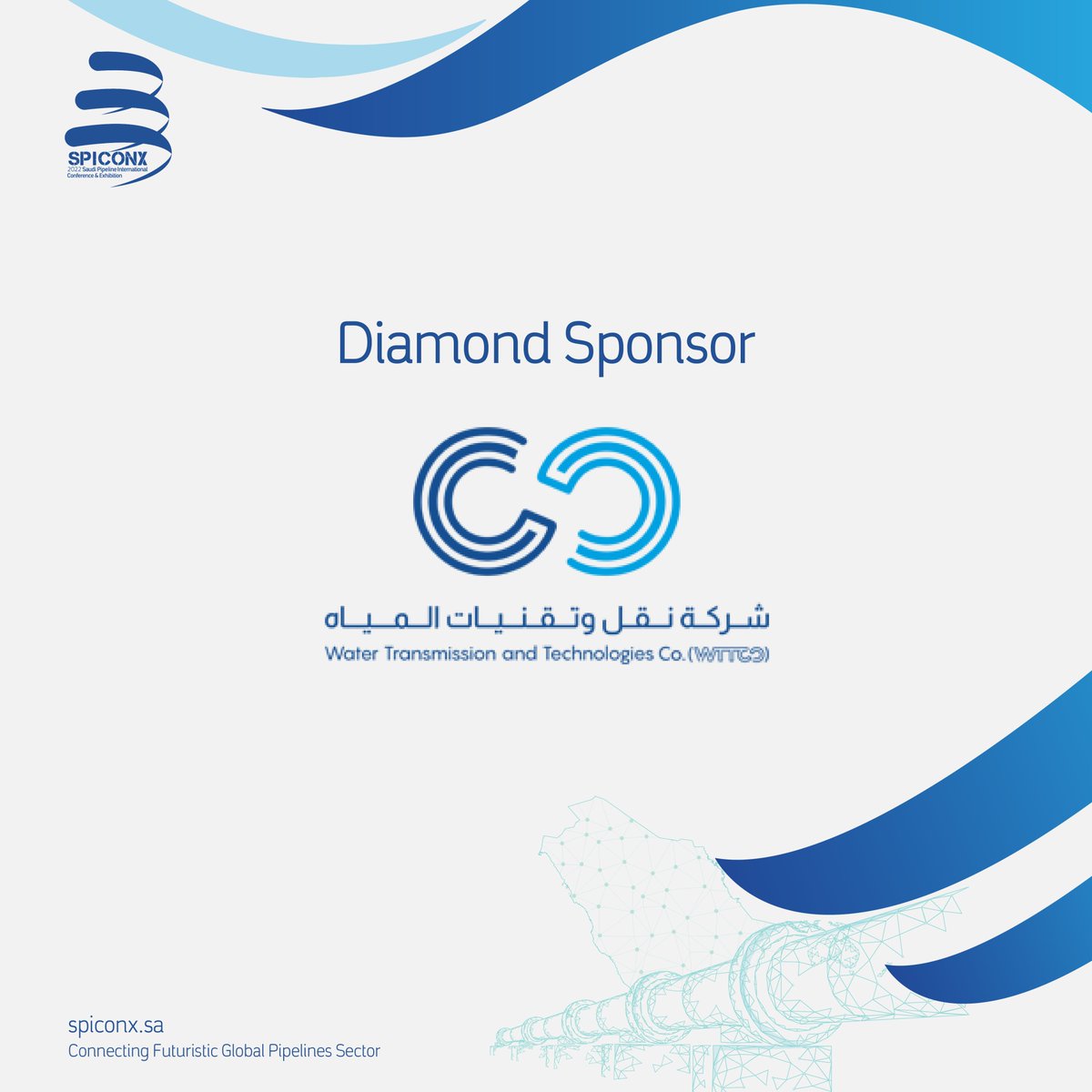 spiconxofficial's tweet photo. Meet #SPICONX diamond sponsor
Water Transmission and Technologies Co.
@WTTCO_KSA
WTTCO is responsible for managing, operating, and maintaining water transmission, storage, and dispatch systems across the Kingdom, while also leading innovation in water technology and research https://t.co/d8RzqKzhyw