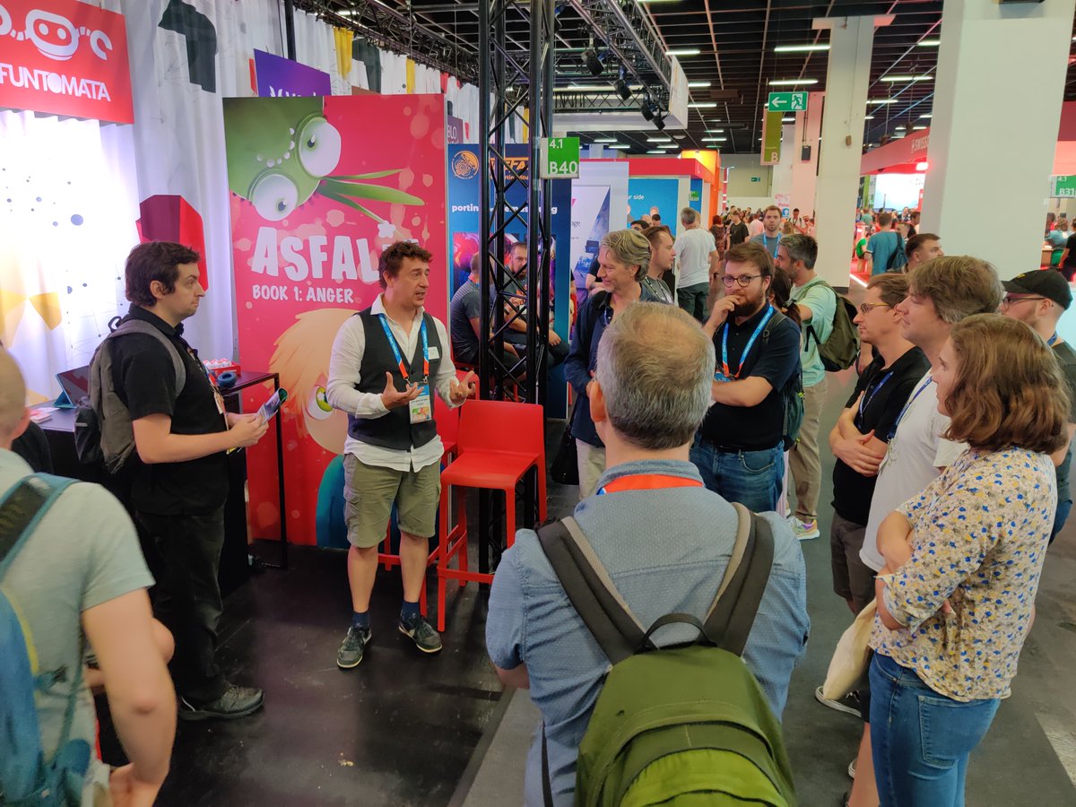AWEX_Belgium's tweet photo. En direct du pavillion 🇧🇪 @belgian_games 🎮 de la @gamescom 🇩🇪 : Actions #crossmarket avec le #Québec &amp; la #Pologne 🇵🇱, deux poids lourds du #gaming 🌍 !
Thanks for coming 🙏 !
@WALGAbe  @FLEGAvzw @WBI_tweet @BrusselsGames @parpgovpl https://t.co/o06qeFu9Lu