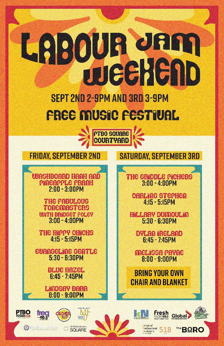 🎶 ICYMI 🎶 

New 2-day music festival set to launch in <a href="/theBoroPtbo/">The Boro</a> over Labour Day Weekend 👉 ptbocanada.com/journal/new-tw…