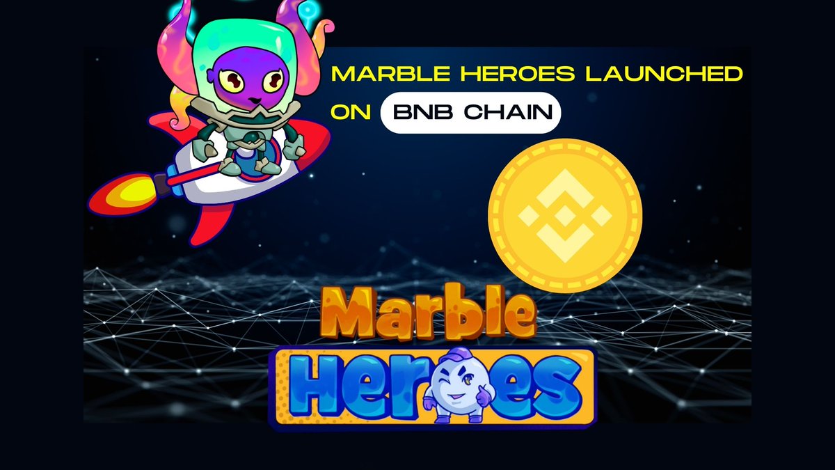 binxcrypto's tweet photo. If you don't know , @marble_heroes was launched on @BNBCHAIN ecosystem
#BNB chain have big Daily basis User ...
And we believe BNB can reach Mass people , so they can enjoy play to earn games like marble heroes!
Visit https://t.co/s13OeqgtJe 🌐
#P2E #BSCGem #Play2Earn #1000xgem https://t.co/zWgh6C5GEl