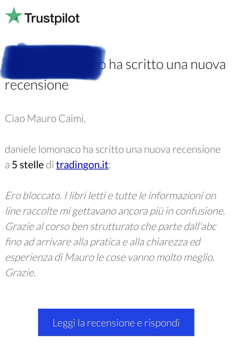 TradingonIt's tweet photo. Le recensioni quelle belle…per chi ha la passione dell’insegnamento e formazione, sono i feedback più importanti che puoi ricevere.
La vita è sempre un win win 🥇 Grazie 🙏🏻
#trading #crypto #bitcoin #investire #investing #corsotrading https://t.co/8mK1LEfVqB