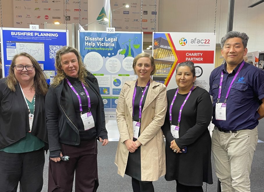 CLCSouthAus's tweet photo. Thrilled to connect with fellow Natural Disaster Community Legal Project Officers from @CommunityLawVic @commjusticesa Disaster Legal Vic in Adelaide this week for the 2022 Australian Disaster Resilience Conference. #adrc22 #communitylegal #iknowalawyer #disasterlegal https://t.co/ANjDtfhvSt