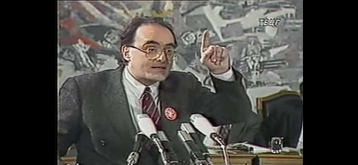 duleban97's tweet image. Interestingly, even Montenegrin pro-independence politicians in the early 90s wanted to adopt this kind of generic "Europian" flag for the new "sovereign and independent state" xd