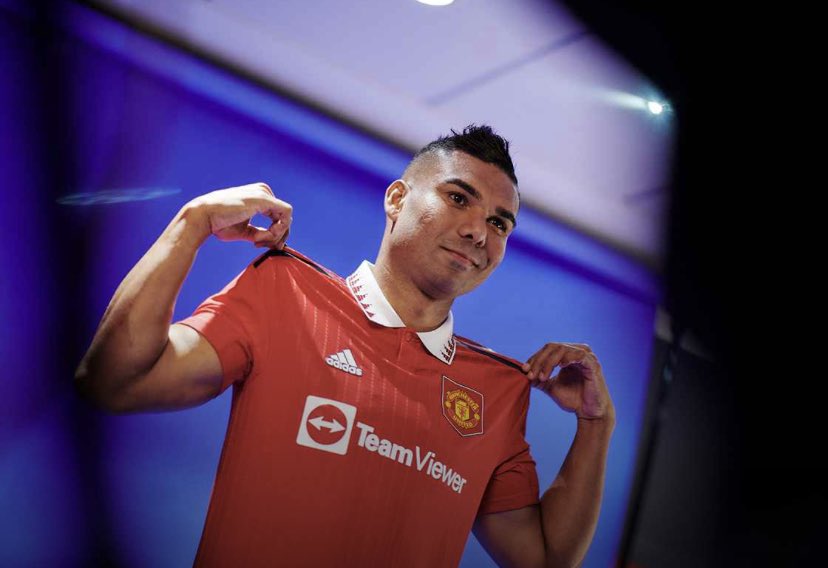 Casemiro pictured in Manchester United Jerseys for the first time 😍🇧🇷 #MUFC #MUFC_FAMILY #GGMU @Casemiro @ManUtd