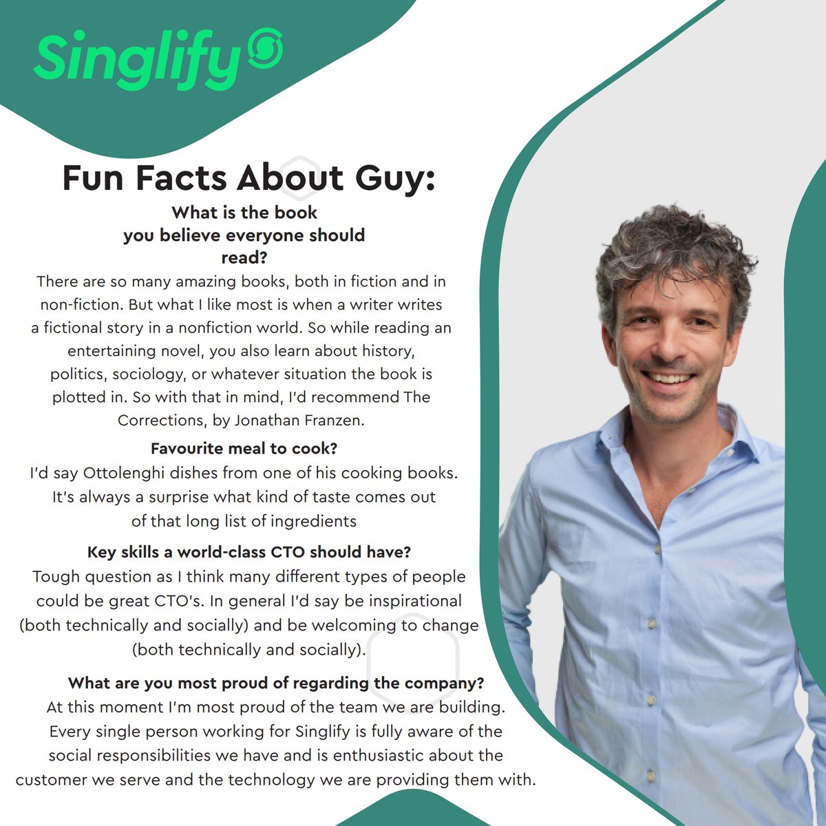 singlify's tweet photo. Meet our Co-Founder and CTO, Guy Clairbois. Guy is always full of amazing energy and we are lucky to have him here at Singlify.

CTO by day, and a pro at mountain biking and playing the trumpet during his free time! Who knew!
 
#meettheteam #singlifyteam #cto  #employeejourney https://t.co/z9Btc2t6PH
