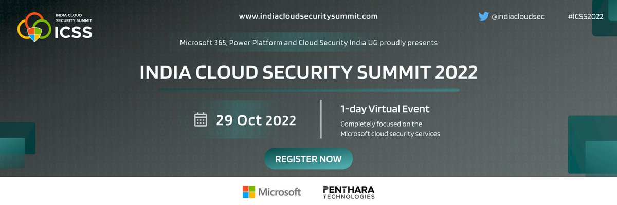We're looking for sponsors to support <a href="/indiacloudsec/">India Cloud Security Summit</a>  virtual event. Please go through the link below for more details and fill the form if interested. #cloudsecurity #icss2022 <a href="/Penthara/">Penthara Technologies</a> <a href="/rapidcircle/">Rapid Circle</a> <a href="/jasjitchopra/">Jasjit Chopra</a> <a href="/narasimaperumal/">NarasimaPerumal</a> 
Link: indiacloudsecuritysummit.com