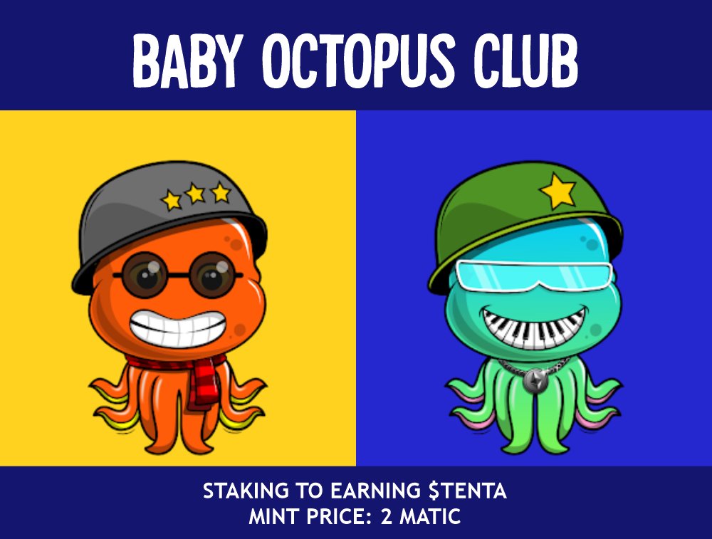 BoredOcto's tweet photo. 🎁 NFT GIVEAWAY 🎁
🐙 BABY OCTOPUS CLUB 🐙

1⃣ Follow @BoredOcto
2⃣ ❤️+ 🔁
3⃣ Tag Your Friends

🎉Announce⏰48 hours🎉
#Drop #your #NFT #NFTs #Wallet #eth #Shill #free #NFTdrop #airdrop #token #nftgiveaway #nftart #NFTCommunity #FreeNFT #polygonNFT #polygon #matic #project #art https://t.co/wpx762s2pA