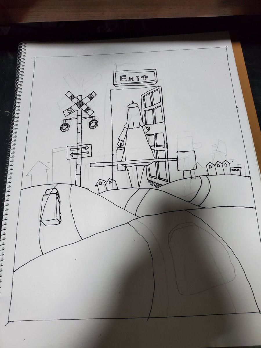 次の作品の下絵はこんな感じです。 