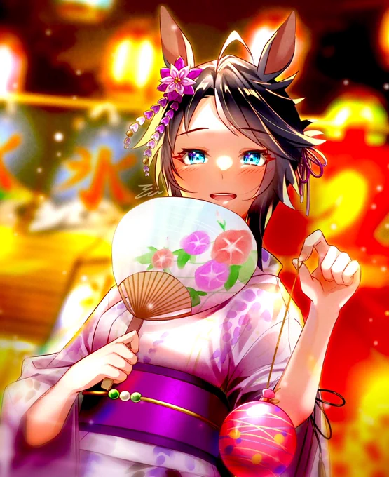 夏の思い出#ウマ娘 #フジキセキ 