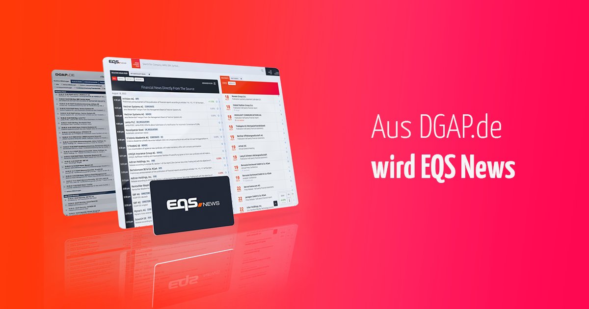 DGAP heißt jetzt EQS News tweet media