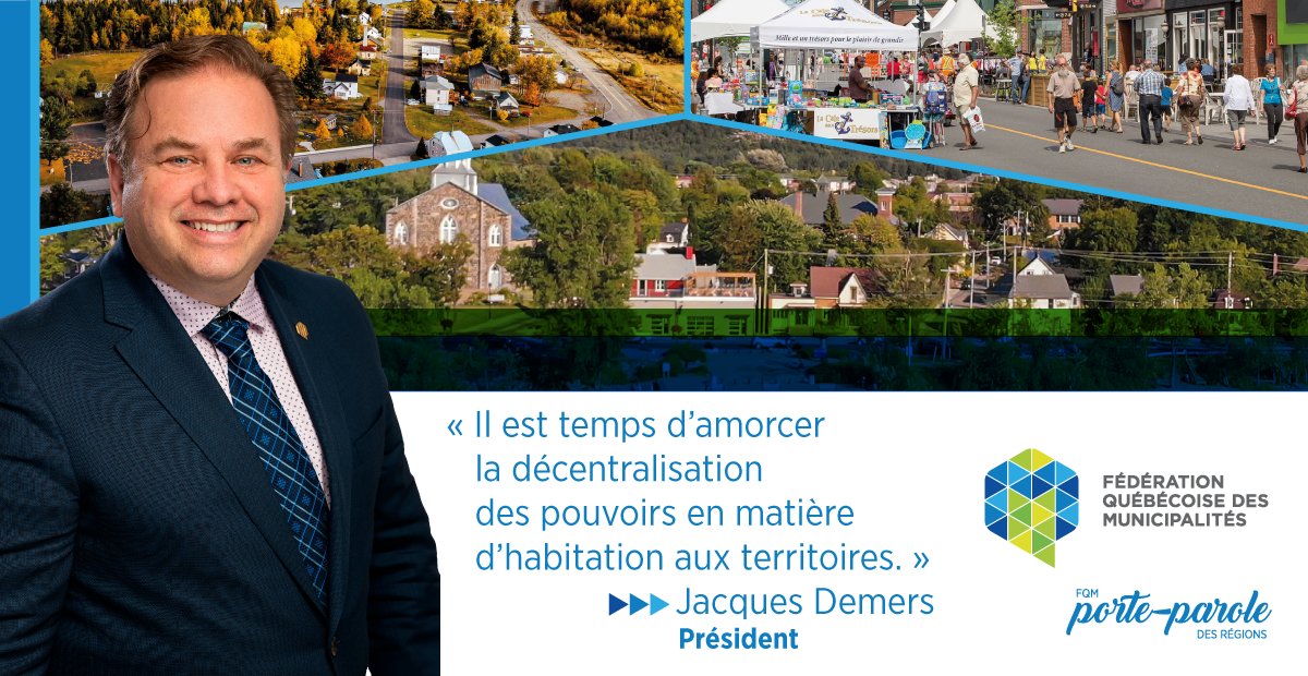FQMenligne's tweet photo. Dans une lettre ouverte, publiée ce matin dans @LP_LaPresse, le président de la FQM, M. Jacques Demers, propose de donner plus de pouvoir aux acteurs municipaux pour contrer la crise du logement.
 
Lettre ouverte : https://t.co/H3ff8H7JvB
 
#ElectionQc #PolQc #logement https://t.co/n0RQNyniQl