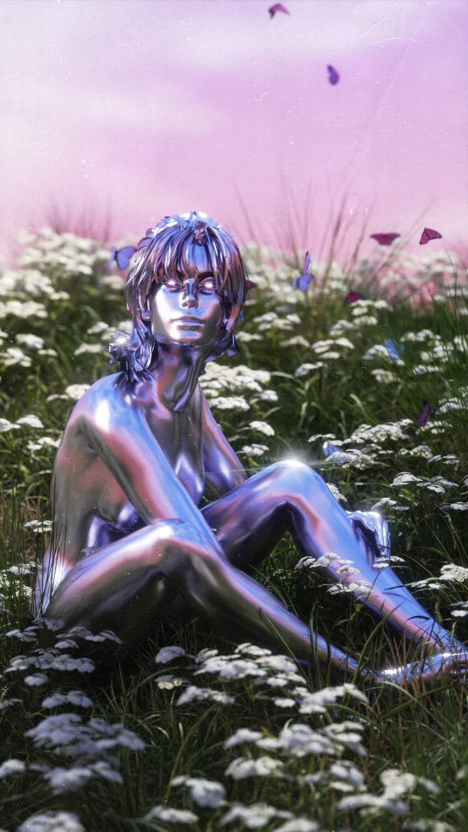 Chroma meets nature 🦋 #3D #blender #art #digitalart #butterfly