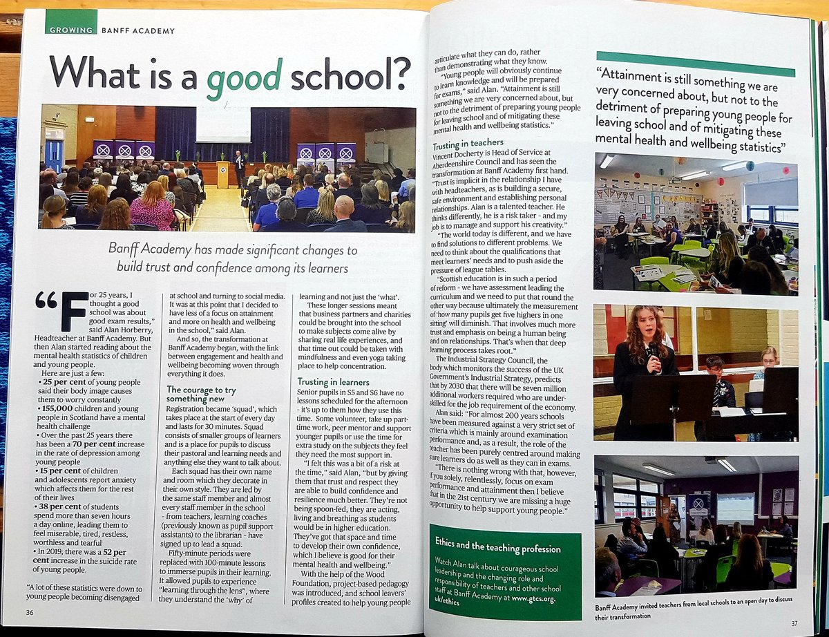 BXA in this month's Teaching Scotland Magazine.