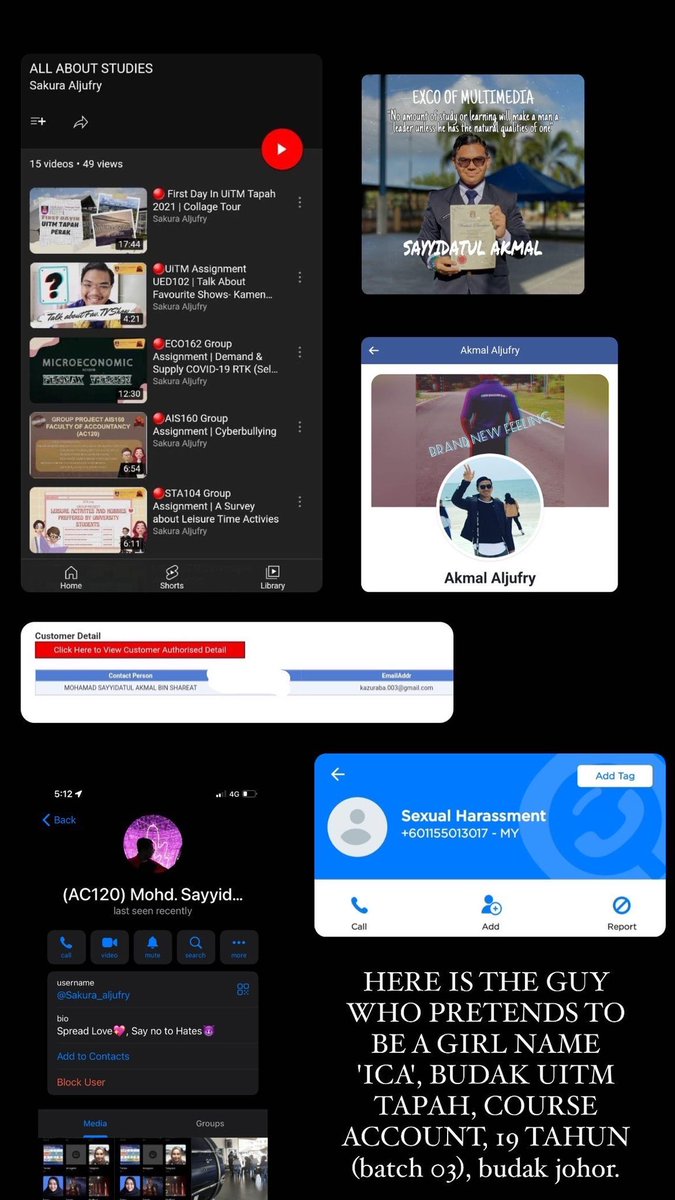 diaaaanarose's tweet photo. budak uitm tapah, batch 03, asal johor, 19 tahun, budak course account. 

dia menyamar sebagai perempuan untuk minta gambar free hair perempuan and gambar sexy orang. please viralkan dia, dasar online harasser tak guna #uitm #uitmtapah https://t.co/oH8w8IabTH