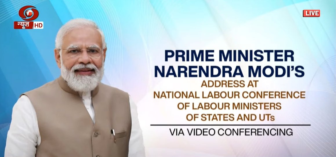 SmwtG11's tweet photo. PM 
@narendramodi
 addresses National Labour Conference of Labour Ministers of all States and UTs.

Watch LIVE: https://t.co/kdUao3xvOQ

@LabourMinistry

@byadavbjp https://t.co/JLZSjxlGoh