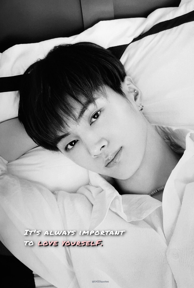 0420quotes's tweet photo. ⠀
❝ It's always important to love yourself. ❞

                          — Park Jongseong. ♡
⠀ https://t.co/p2XvGa15rV