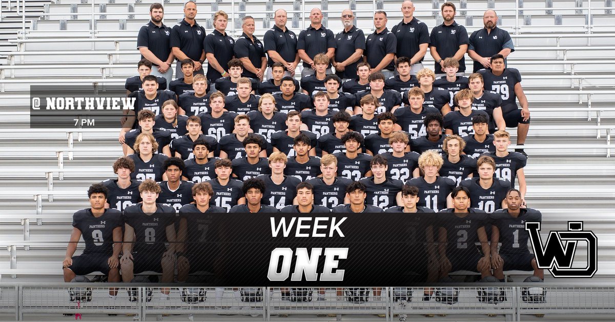 wopanthers's tweet photo. Week One of the HS Football season is here. The Panthers travel to Northview tonight to kickoff the 2022 season. #GoWO #29Sports1Team @WO_Football1 https://t.co/H7vBJ883N2