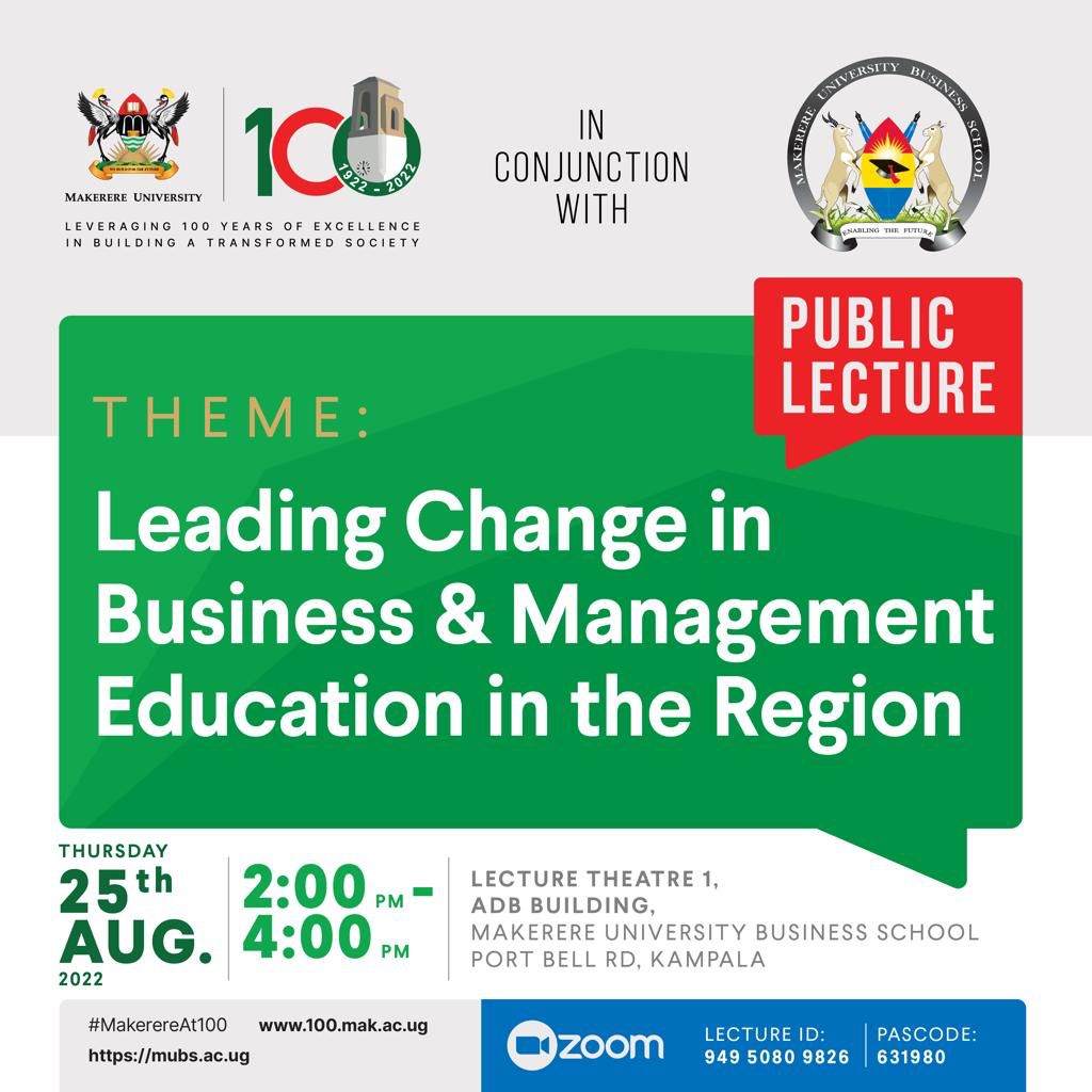 Uganda Media Centre on Twitter: "PUBLIC LECTURE at @OfficialMubs