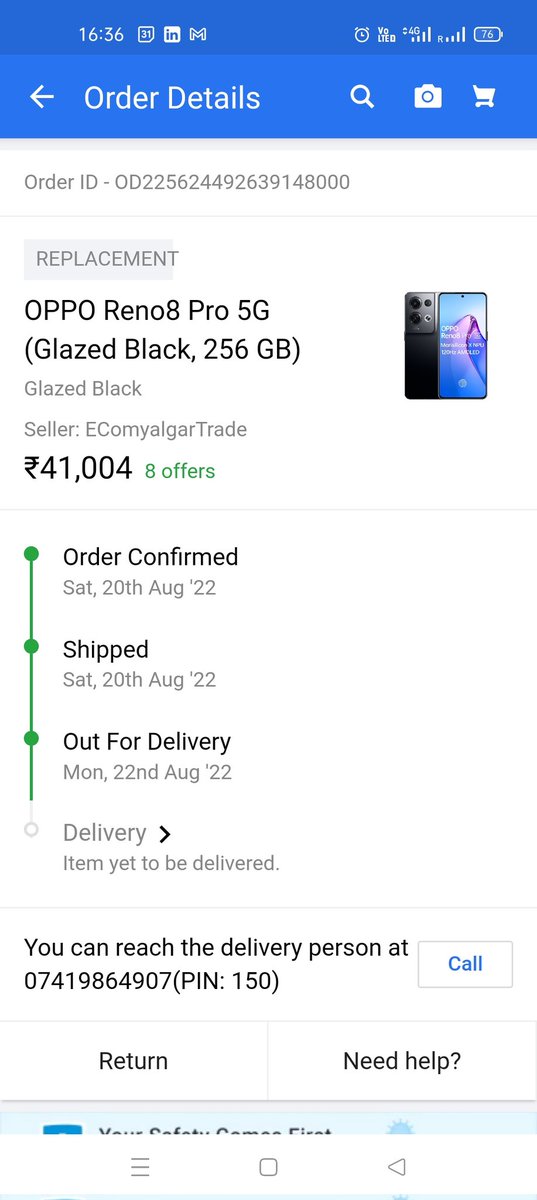 SoundaryaLahar9's tweet photo. The delivery team has declined to give the product. @Flipkart @flipkartsupport @_sachinbansal @_Kalyan_K I need an immediate response to this. And please get me my refund. Its been 26 days I have been fighting for this.
#BoycottFlipkart #flipkartsupport #Flipkart https://t.co/Y0bcRH7WEO
