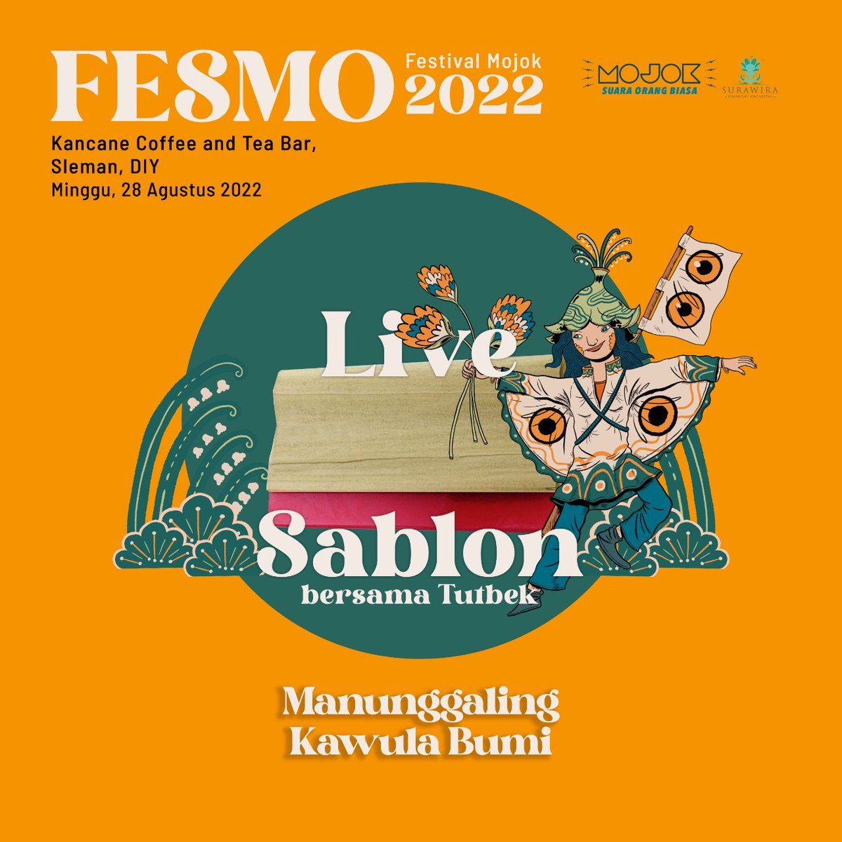 mojokdotco's tweet photo. ✨SABLON ON THE SPOT FESMO 2022✨

Punya kaos polos atau totebag dan pengen ada sablonannya? Tenang, kami sablonin!

Mojok kolab sama @tutbek bakal buka lapak sablonan kilat di FESMO 2022 ntar.

#FestivalMojok2022 https://t.co/6Oftevi4gf