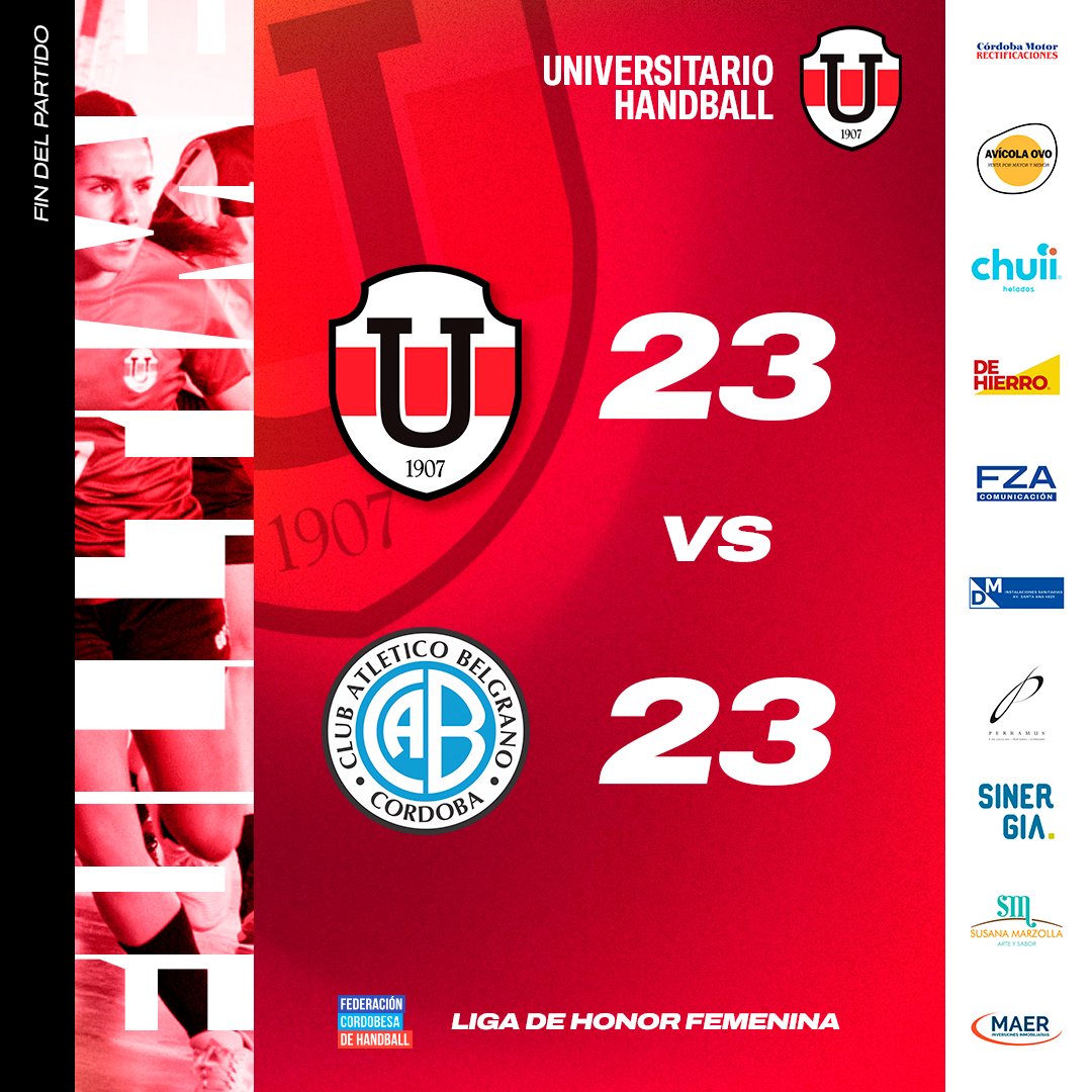 🔴⚪ Pasó el finde y pasaron dos empates para nuestras primeras! 

🔺Los chicos empataron frente a <a href="/handball_cief/">Cief Handball</a> y las chicas empataron frente a <a href="/HandballCab/">Club Atlético Belgrano - Handball</a>. 

💪🏼 Se viene un finde de mucho handball y seguimos dejando todo en cada entrenamiento!