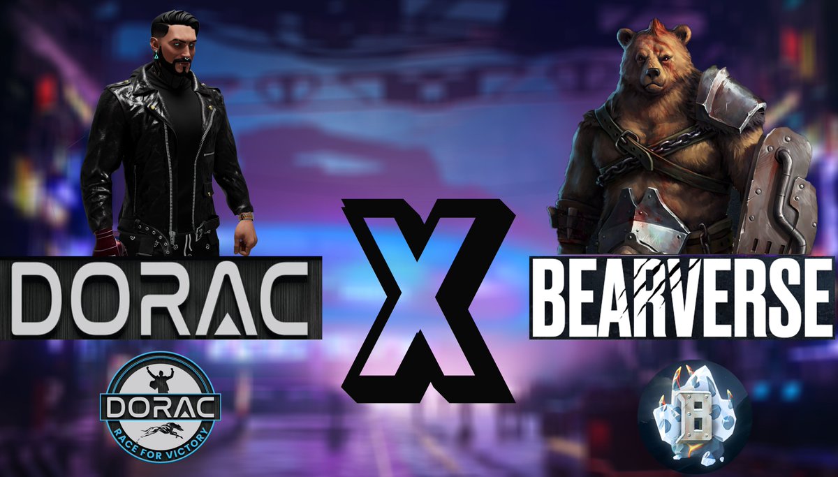 DoRac_Official's tweet photo. #NFT #GIVEAWAY
#DORAC X #BEARVERSE
$750+ in PRIZES
10 Winners 
7 Days
5 DORAC + 5 BEARVERSE WL 
1⃣RT
2⃣Follow @BearverseGame &amp; @DoRac_Official
3⃣Join both Discords, post proof
https://t.co/dxxVL4jzb1
https://t.co/g7QC3MuTBp
4⃣Tag 3 friends
#NFTCommunity #NFTgiveway #Airdrop #P2E https://t.co/TV5qUGvYr5