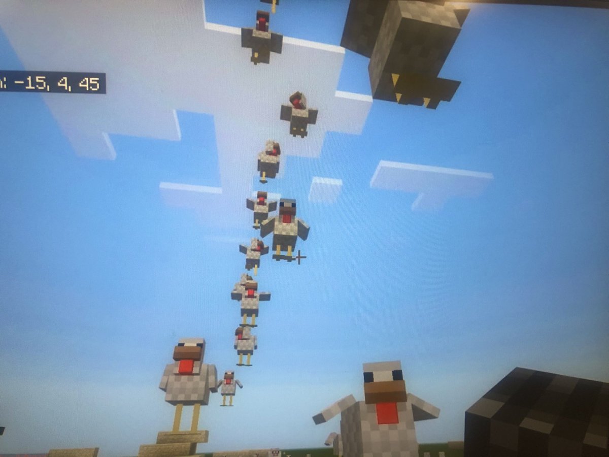 StrathDigitalEd's tweet photo. Great to kick off #StrathPGDE Primary Computing Science this morning with Team 5. Happy days learning how to teach computational thinking using children’s picture books, to coding rock, paper, scissors on @microbit_edu &amp; making it rain chickens in Minecraft @PlayCraftLearn 🤩 https://t.co/UhYEyCzZg5