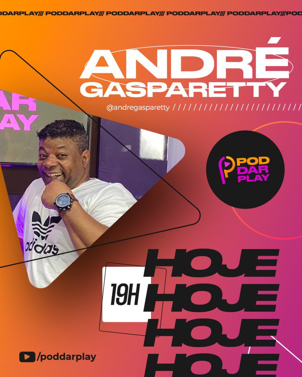 PoddarPlay's tweet photo. Já está disponível no canal do YouTube do Pod dar Play, o programa com André Gasparetty. Link na Bio 🥰😎 #poddarplay #podcast #andregasparetty #radio #YouTube https://t.co/AuqaimbKon