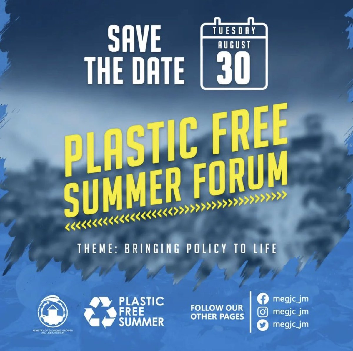 matthewsamuda's tweet photo. Greetings folks, I will be on @Smilejamtvj on @televisionjam1 this morning at 7am. 

I will be discussing The @megjc_jm  will be hosting a #PlasticFreeSummer Forum with a panel discussion in the Multipurpose Room at the @StandardsJa on Tuesday, August 30, 2022, at 9:00 a.m. https://t.co/FpdFwcBWWc