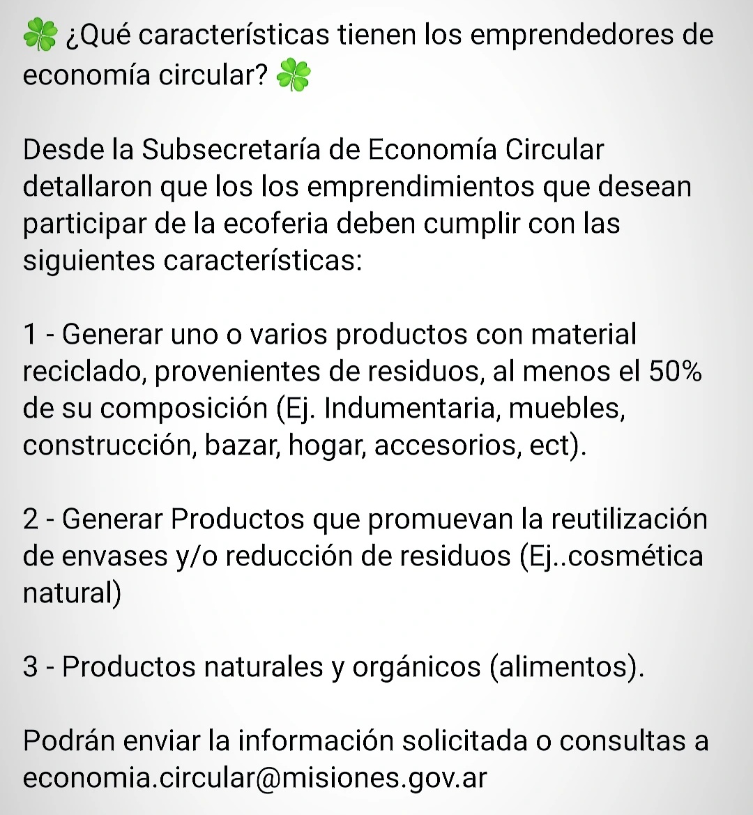 bop_82's tweet photo. ♻️ Este Viernes 26 de Agosto se realizará la primer Ecoferia de Candelaria de 15 a 20 hs, en nuestro colegio. 
@CCMisiones  @linares_cielo @misioneseduca @TerritorioD @primeraedicionw @CGEMisiones @jalbertogalarza https://t.co/HTGjIxsXmI