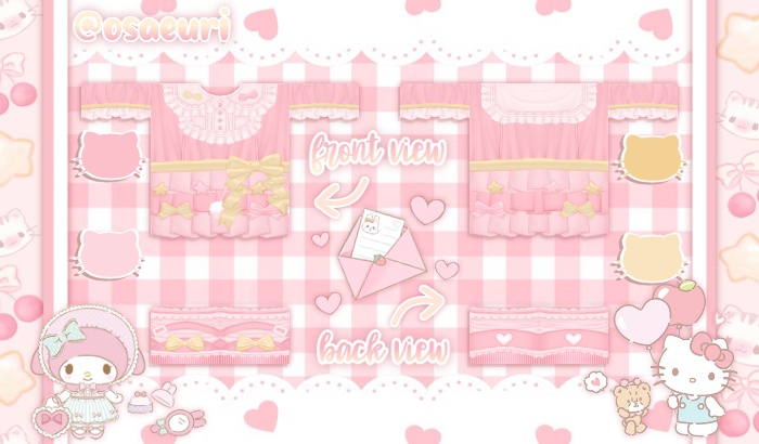 my melody ♫ o(*≧▽≦*)o ♫

#Roblox #robloxart #robloxclothing #RobloxCommissions #RobloxDesigner #rtc #rtcdesigner #RobloxDev #robloxclothes