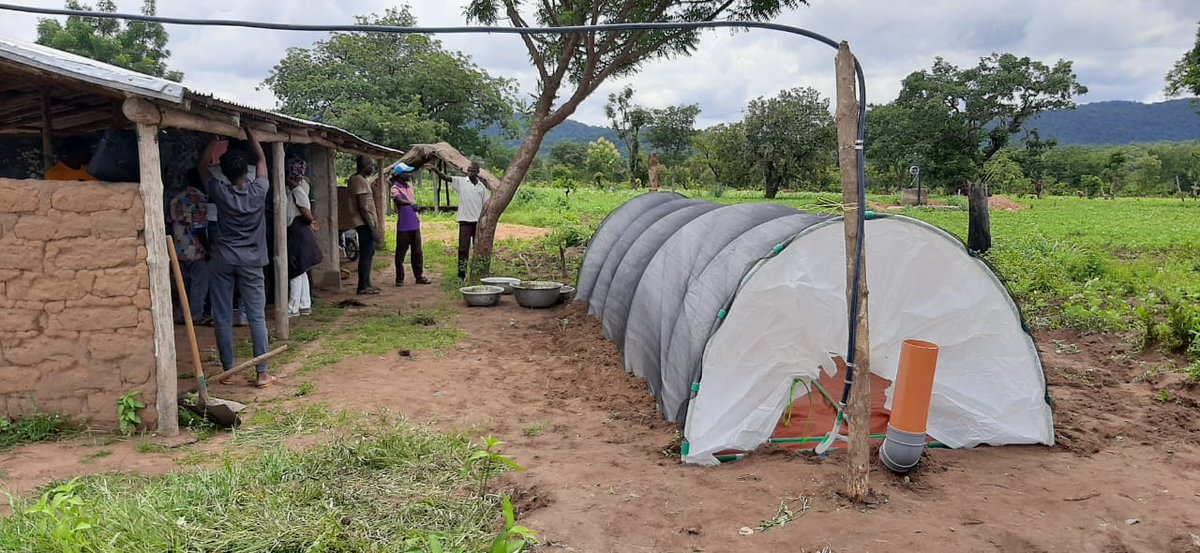 Flexi_Biogas's tweet photo. On going #flexibiogas installation in Togo 🇹🇬. 
In collaboration with the National Agency for Grassroots Development Support (ANADEB), we are setting up 10 #biogas units that will serve as a pilot project with the objective of replacing wood-fuel as a source of #energy in Togo. https://t.co/tbIEPNXhUR
