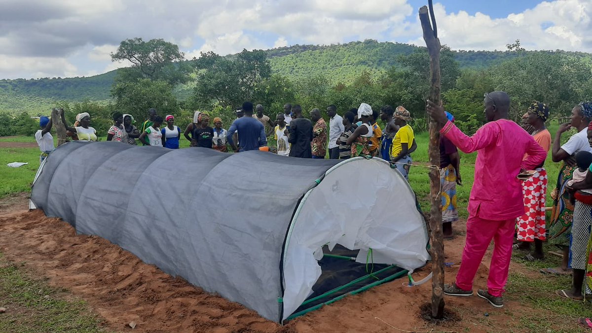 Flexi_Biogas's tweet photo. On going #flexibiogas installation in Togo 🇹🇬. 
In collaboration with the National Agency for Grassroots Development Support (ANADEB), we are setting up 10 #biogas units that will serve as a pilot project with the objective of replacing wood-fuel as a source of #energy in Togo. https://t.co/tbIEPNXhUR