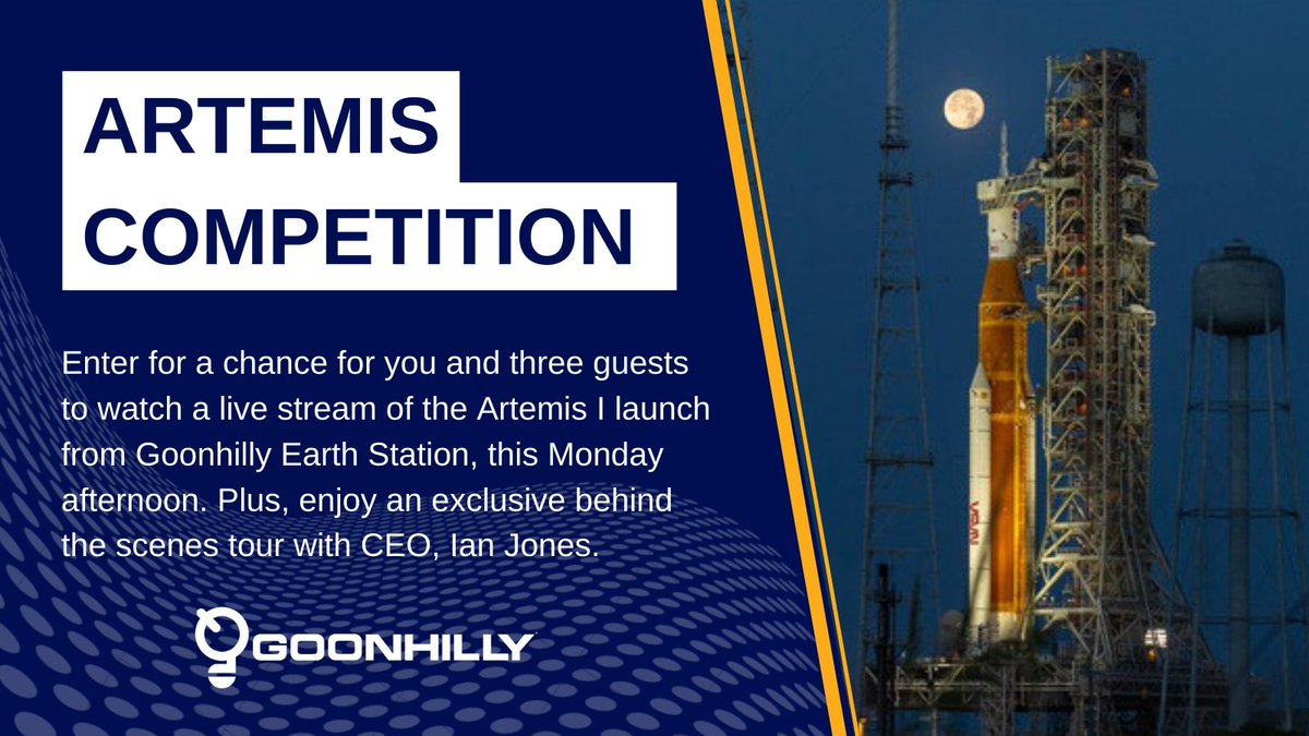 To celebrate our involvement as tracking partners, we’re offering an 'out of this world' Artemis launch experience. 🚀

To be in with a chance of winning, like and RT this post, like our page, &amp; tell us why you’d love to visit! You have until noon on Friday 26th Aug to enter. 📡