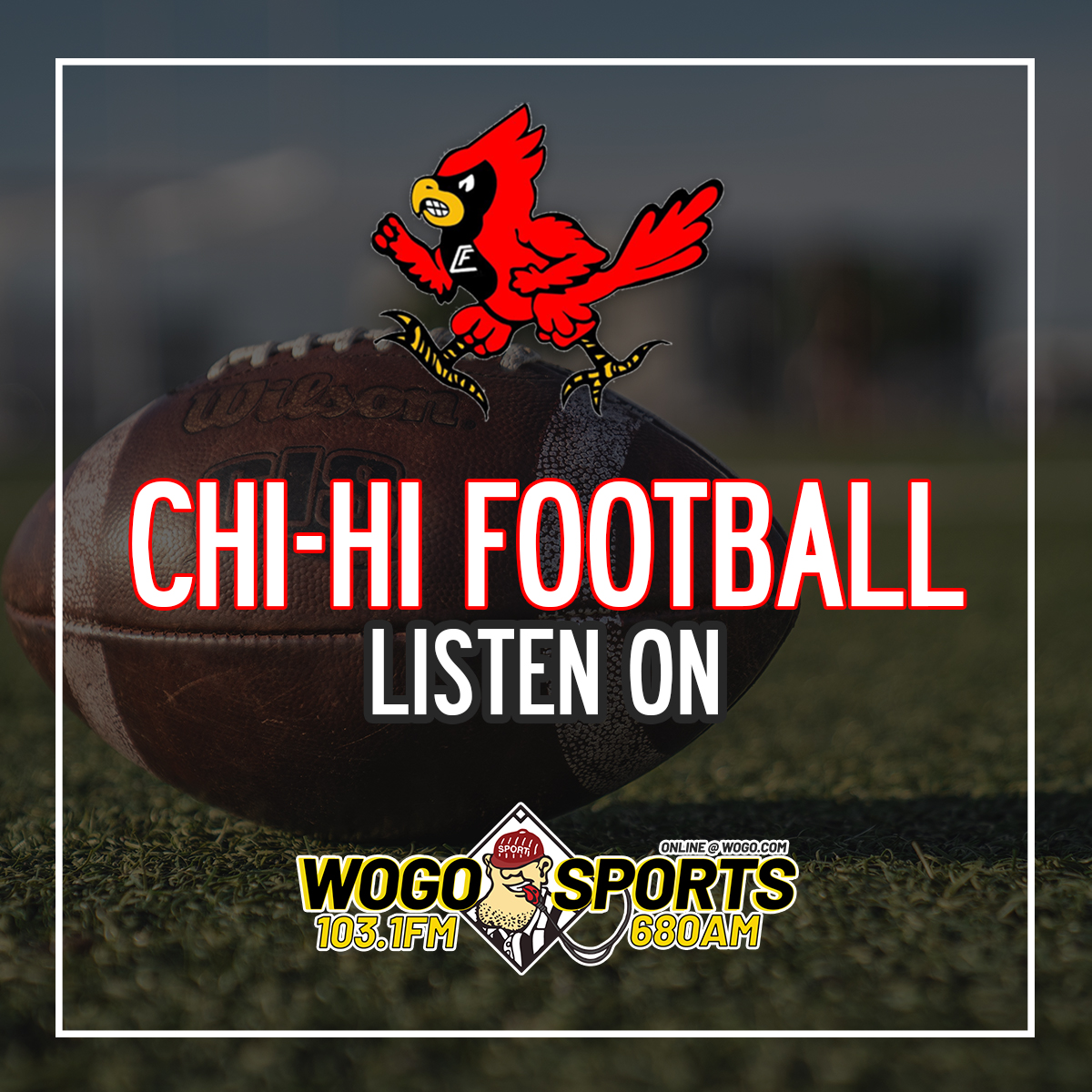#GameDay! 🏈

It's <a href="/ChiHi_football/">Chi Hi Football</a> at Dorais for the 2022 home opener against <a href="/DCE_FOOTBALL/">DCEFootball</a>!

Join Caleb, Dave, and Alan LIVE tonight at 6:35pm!

Listen: 103.1FM or WOGO.com!
Watch AND Listen: CFHS Media on YouTube!

#MightyCardinals 
#wisfb #ecscores #wiaafb