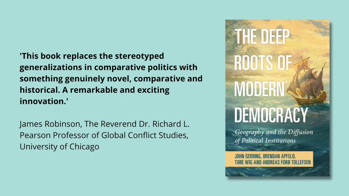 1/14 Democracy is threatened, but where does it come from? Our book on the ``Deep Roots of Modern Democracy” is out today on <a href="/CambridgeCore/">Cambridge Core</a> ! It explores the historical origins of modern representative democracy. A🧵.