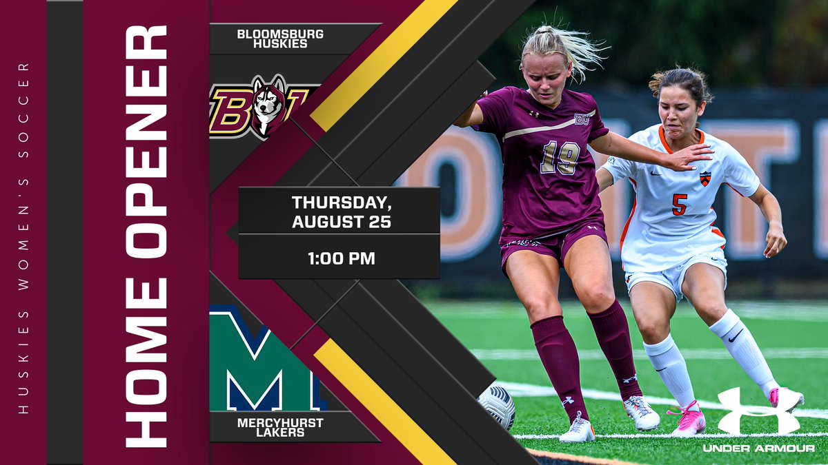 GoBUHuskies's tweet photo. GAME DAY! The @BUHuskies_wsoc
play in the first official game of the 2022 season as they host Mercyhurst TODAY at 1pm at Steph Pettit Stadium.
Follow live:
📍Bloomsburg, PA | 1:00 PM
📊 https://t.co/TfZiff7mIe
🎥https://t.co/X5tOfOWfgD
#Unleashed https://t.co/4PbcOnPDOL