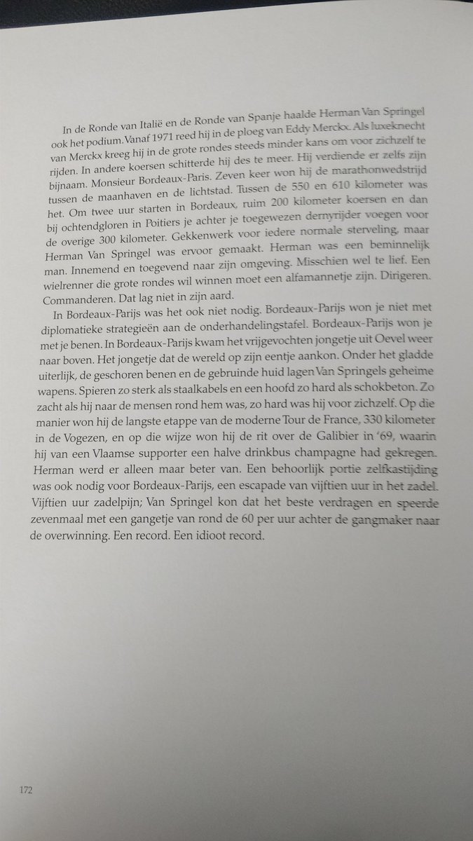 Markv_dLinden's tweet photo. Ik schreef een boekje over Belgische Wielerhelden en beleefde het meeste plezier aan het hoofdstuk over Herman Van Springel.
Een genot om naar hem te luisteren. Zelden was er een wielerkampioen met een innemender persoonlijkheid.
🇧🇪🚴🏻♂️♥️
#Belgie #VanSpringel #Wielrennen https://t.co/95ZkA8xAou