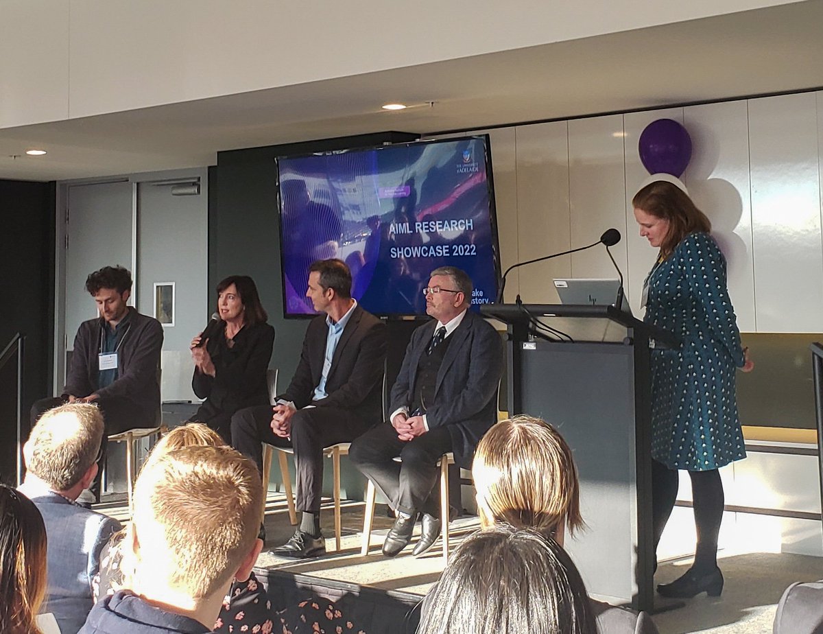 "We're at the very beginning of AI"...Excellent panel discussion feat. Deputy Premier Susan Close on SA's opportunities in AI/ML at the AIML Research Showcase

"...The answer to most questions is software"....
<a href="/TheAIML/">Australian Institute for Machine Learning</a> <a href="/LotFourteen/">Lot Fourteen</a> <a href="/UniofAdelaide/">Uni of Adelaide</a> <a href="/KathyNicholson1/">Kathy Nicholson</a> 
#science #STEM