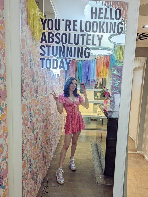 When the mirror is your hype girl 💕 @sugarrepublicau was so much fun today! Can't wait to show you the<a class="tags" target="_blank" title="On Twitter" href="/?out=eyJ0eXAiOiJKV1QiLCJhbGciOiJIUzUxMiJ9.eyJpYXQiOjE3MTkzMDY2NjYsImlzcyI6InR3cG9ybnN0YXJzLmNvbSIsIm5iZiI6MTcxOTMwNjY2NiwiZXhwIjoxNzUwODQyNjY2LCJyZWRpcmVjdF91cmwiOiJodHRwczovL3R3aXR0ZXIuY29tL3N1Z2FycmVwdWJsaWNhdSJ9.CtBlj7T51eIh1yHfTSxTruRkDbVF1roYu7pjrwfy_14BHl_rcDp0f9JqmhT7khOfu8qikPtf35I0_tshR6d-mw">@sugarrepublicau</a>