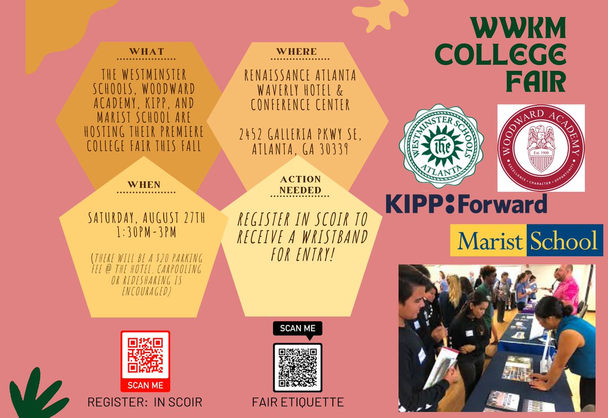 Last chance to sign up for the fair this weekend juniors &amp; seniors! Please sign up using the link to the Google Form in the bio or through your Scoir account!