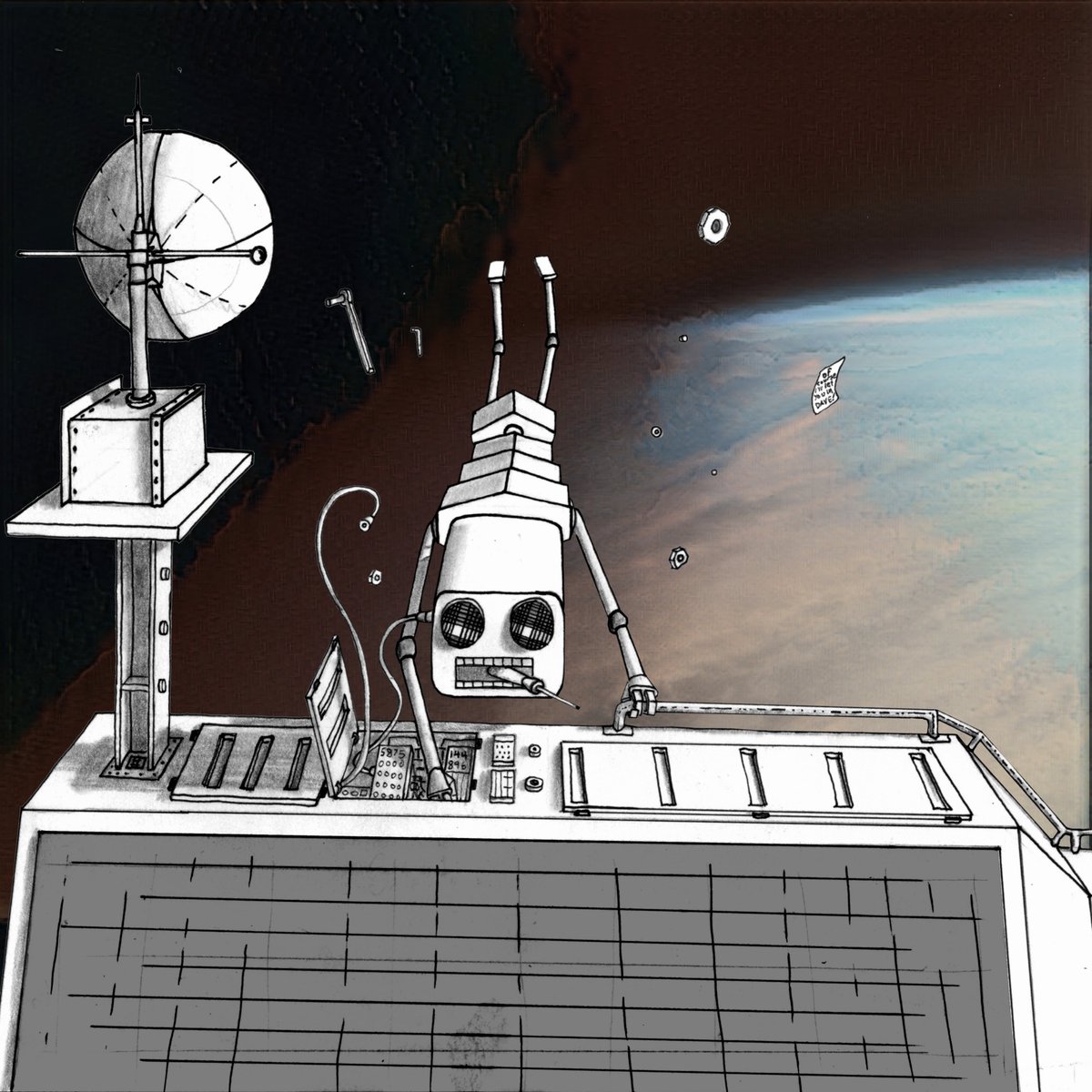 Logic_Beach's tweet photo. Robot-A-Day
LogicBot 030
OrbitalMaintenanceBot-144896 repairing a Transcendence Constellation satellite orbiting Kepler-62 e.
#thingaday #robotart #spaceart #nftart #robotaday
#NFTdrops
https://t.co/Fb3RN89BtE https://t.co/Q31NaKi7ip