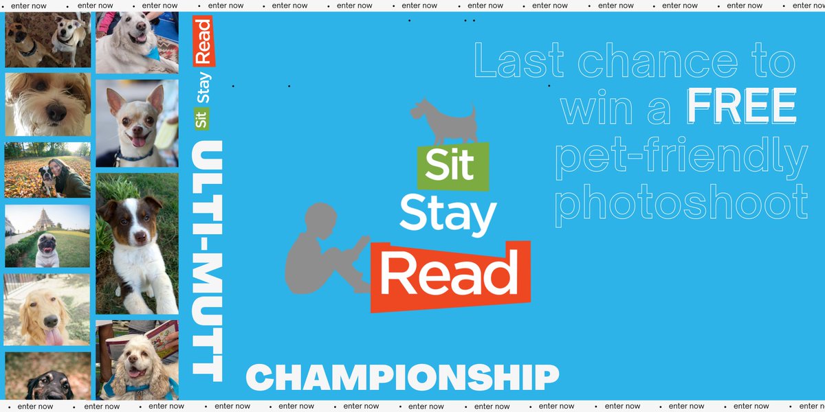 The ultimate reminder to join the SitStayRead Ulti-Mutt Champion contest! Submit your dog photo by 7 PM CST today to win a______. 

#sitstayread #ultimutt #championship #giveaway  #ChicagoNonprofit #dogselfie #Chicagogiveaway #Chicagocontest #illinois #dogparents #dogowners