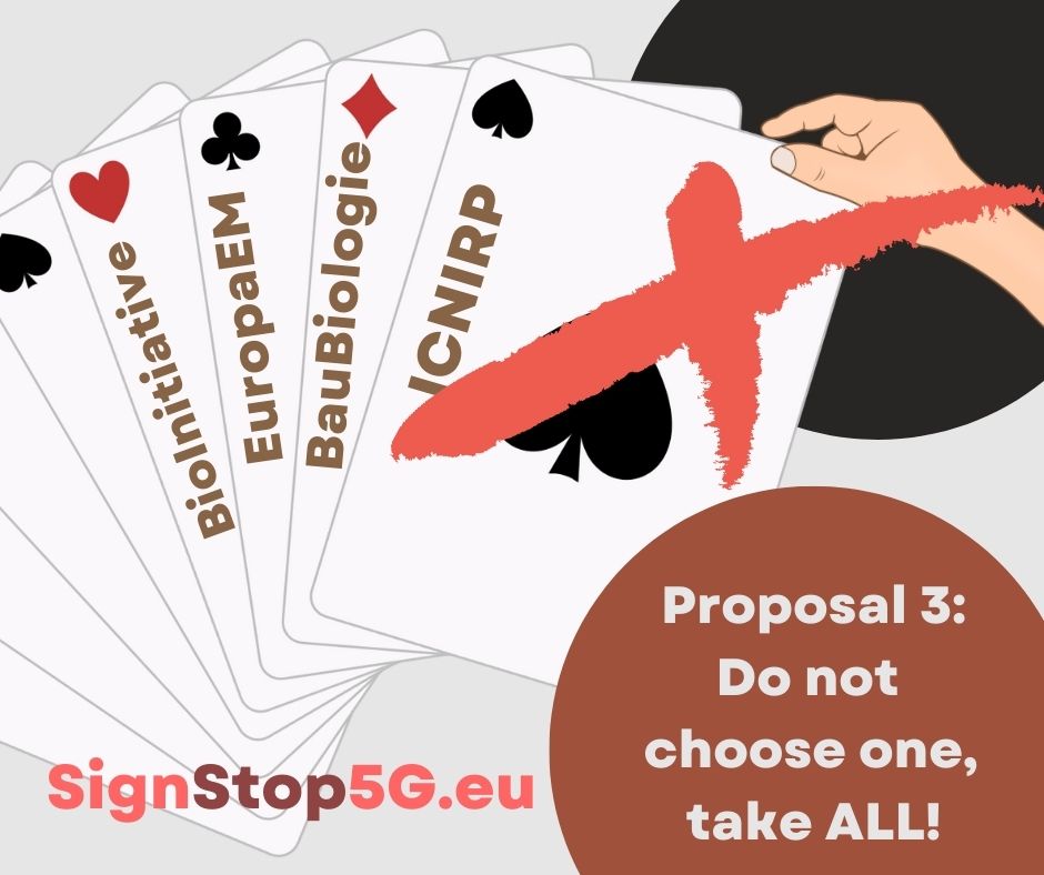 SignECIStop5G's tweet photo. From many guidelines on exposure limits to RF EMF, the EU has chosen ICNIRP only.
To ensure the best protection, EU should consider ALL science available.
We ask EU to do that. Join us and sign:
https://t.co/AlOCpEzUXl
#icnirp #europaem #baubiologie #bioinitiative #guidelines https://t.co/TFp3zPwUCJ