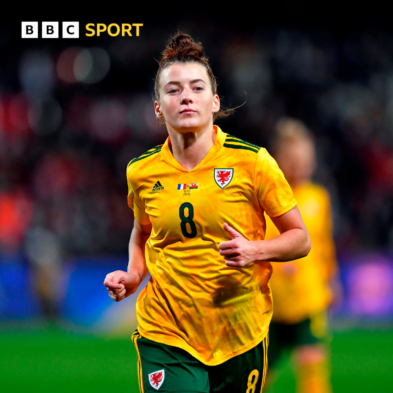 BBCSportWales's tweet photo. Wales manager Gemma Grainger has praised midfielder Angharad James, who could win her 100th cap for Wales against Slovenia on 6 September ⚽

#BBCFootball